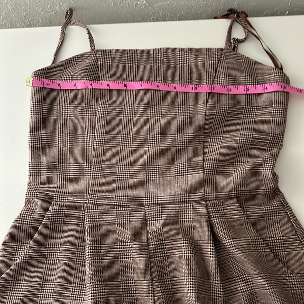 Houndstooth Spaghetti Adjustable Strap Romper W/ … - image 7